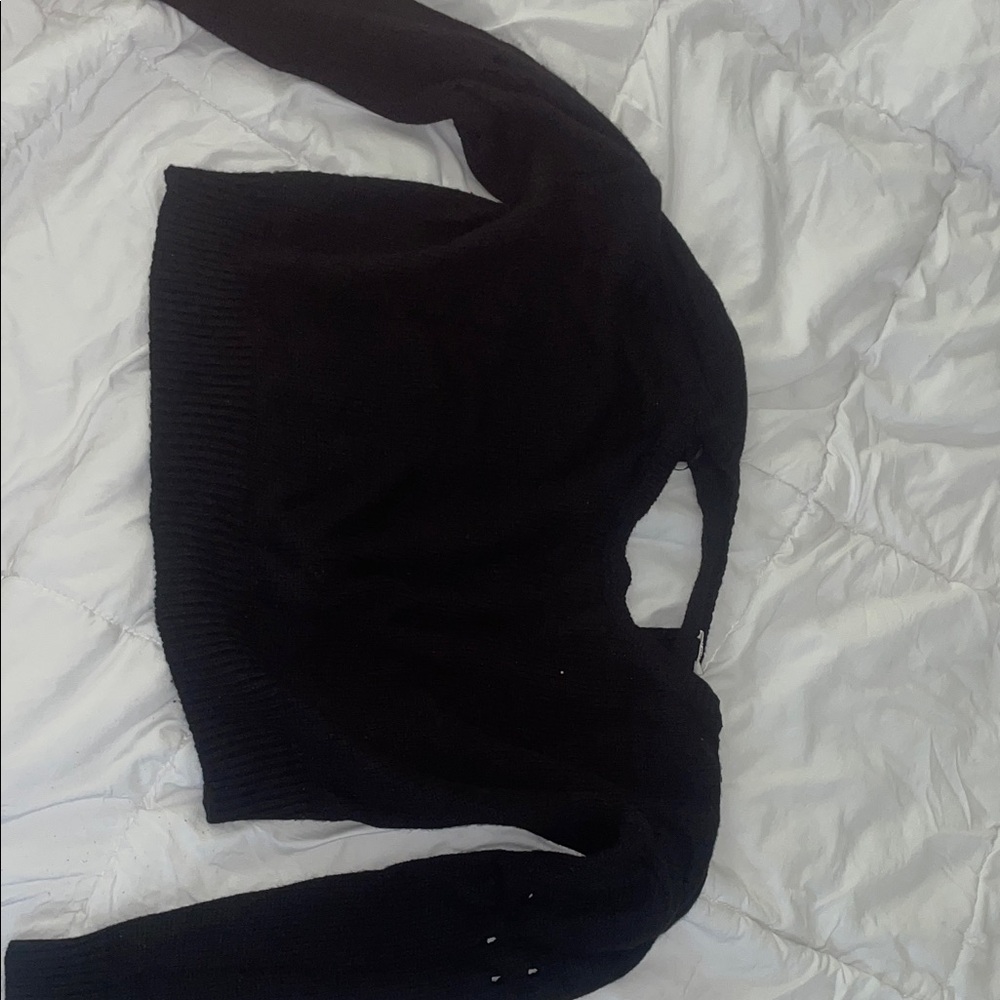 Elegant Black Women's Crew Neck Sweater
